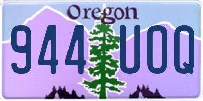 OR license plate 944UOQ