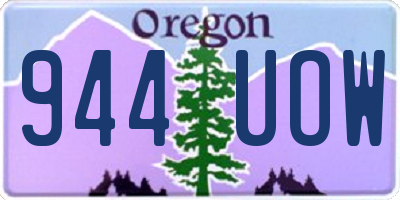 OR license plate 944UOW