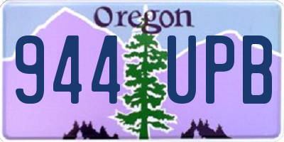 OR license plate 944UPB