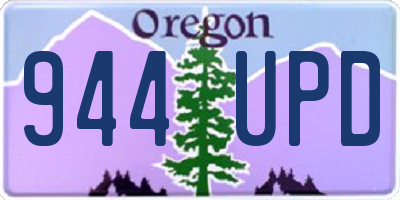 OR license plate 944UPD