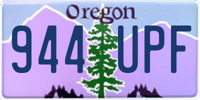 OR license plate 944UPF