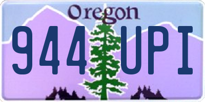 OR license plate 944UPI