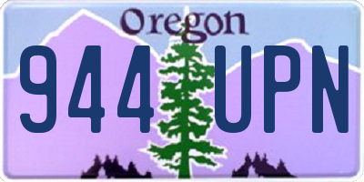 OR license plate 944UPN