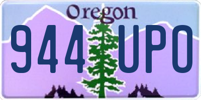 OR license plate 944UPO