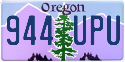 OR license plate 944UPU