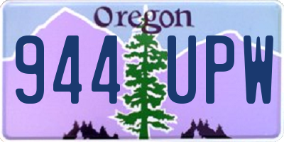 OR license plate 944UPW