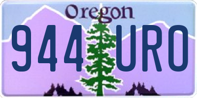 OR license plate 944URO
