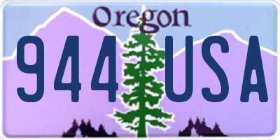 OR license plate 944USA