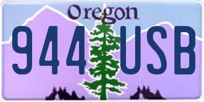 OR license plate 944USB