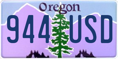 OR license plate 944USD