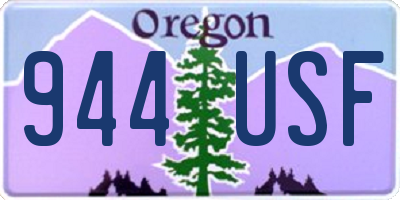OR license plate 944USF