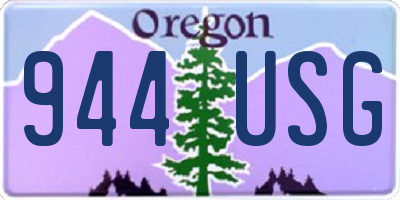 OR license plate 944USG