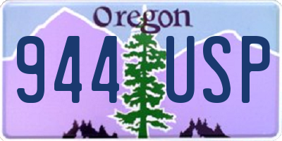 OR license plate 944USP