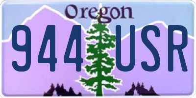 OR license plate 944USR