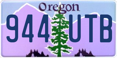 OR license plate 944UTB