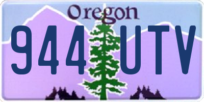 OR license plate 944UTV