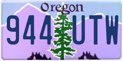 OR license plate 944UTW