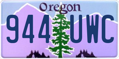 OR license plate 944UWC
