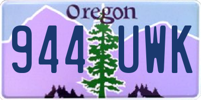 OR license plate 944UWK