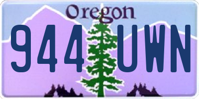 OR license plate 944UWN