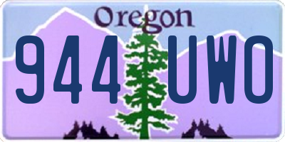 OR license plate 944UWO