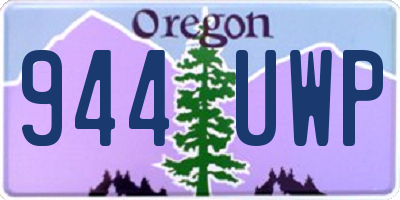 OR license plate 944UWP