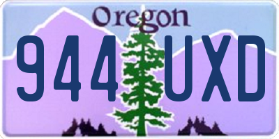 OR license plate 944UXD