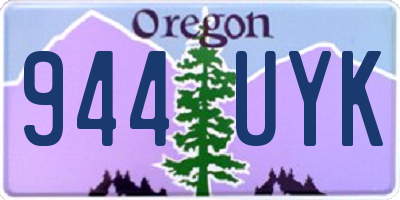 OR license plate 944UYK