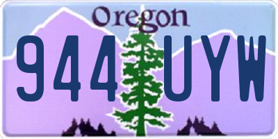 OR license plate 944UYW