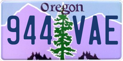 OR license plate 944VAE
