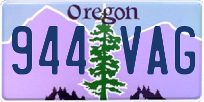 OR license plate 944VAG