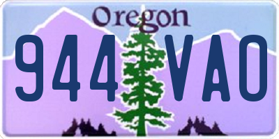 OR license plate 944VAO