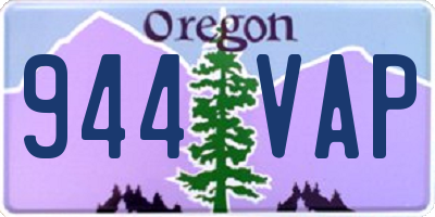 OR license plate 944VAP