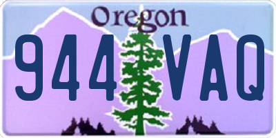 OR license plate 944VAQ