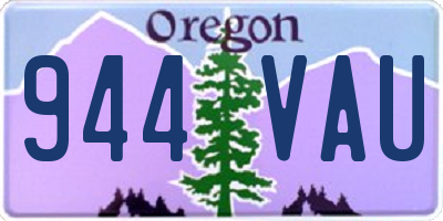 OR license plate 944VAU