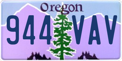 OR license plate 944VAV