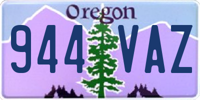 OR license plate 944VAZ