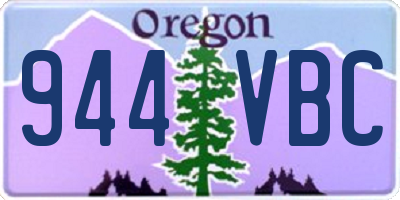 OR license plate 944VBC