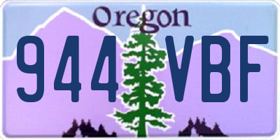 OR license plate 944VBF