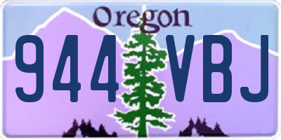 OR license plate 944VBJ