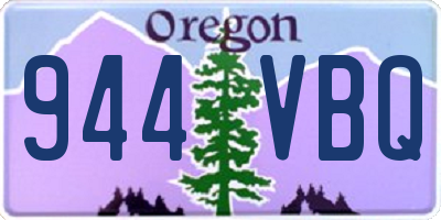 OR license plate 944VBQ