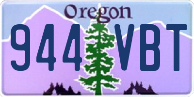 OR license plate 944VBT