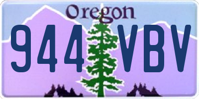 OR license plate 944VBV