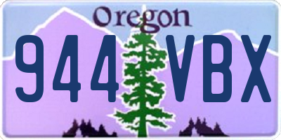 OR license plate 944VBX