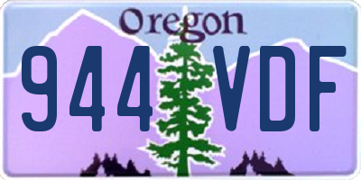 OR license plate 944VDF