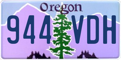 OR license plate 944VDH