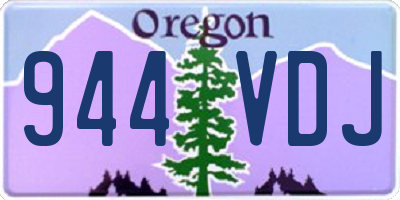 OR license plate 944VDJ