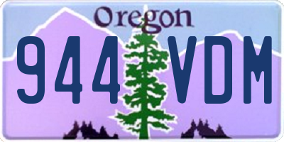 OR license plate 944VDM