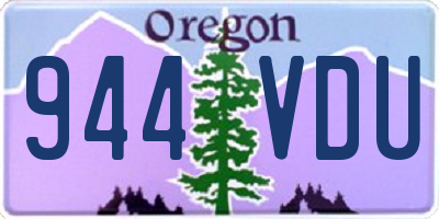 OR license plate 944VDU
