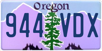 OR license plate 944VDX